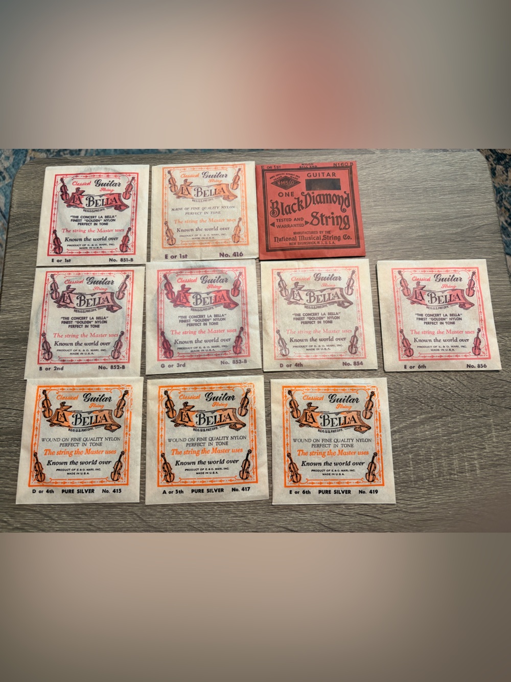 Assorted Guitar String Pack - Mixed Colors